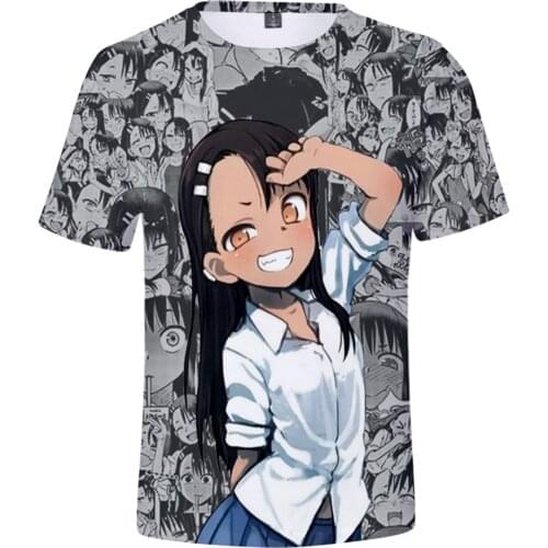 2021 New Arrival Nagatoro Hayase 3D Print Spring Summer Preppy Style Men/Women Street T-shirt Youthful Gothic HIP HOP Clothes