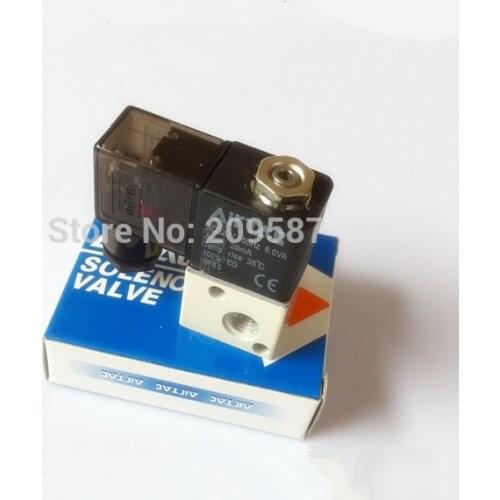 3V1-06 12V/24V ,110V/220VAC 3Port 2Pos 1/8" BSP Normally Closed Solenoid Air Valve Coil LED