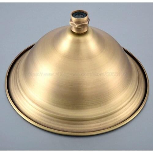 8.2" ( inch ) Vintage/Retro Antique Brass Round Shape Rain Bath Rainfall Shower head / Bathroom Accessory (Standard 1/2") zsh239