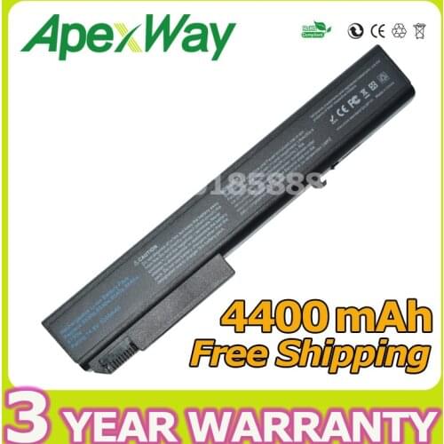 Apexway 8 CELLS battery for HP EliteBook 8530p 8530w 8540p 8540w 8730p 8730w 8740w HSTNN-LB60 HSTNN-OB60 HSTNN-XB60 KU533AA