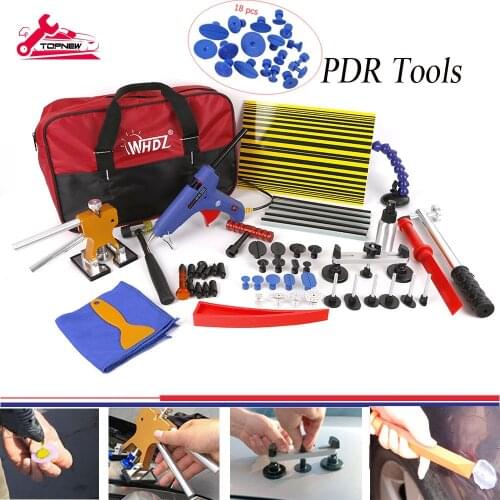 Car Dent Puller kit Dent Bridge Puller Kit Golden Dent Lifter with Hot Melt Glue Gun Glue Sticks for Car Body Dent Repair