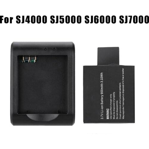 EKEN Battery (PG1050 Batteries ) + Dual USB Charger For SJCAM SJ4000 sj8000 sj9000 H9 H9R H8 H8R H8PRO SOOCOO C30 Sport Camera