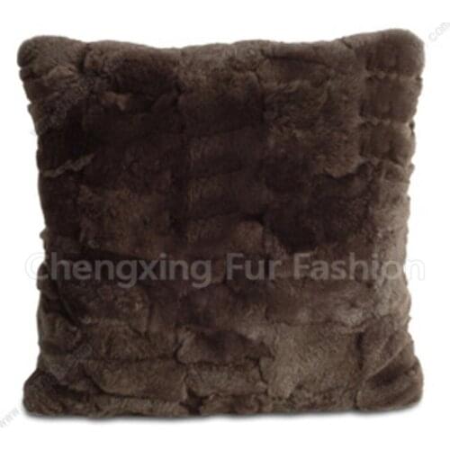 Free Shipping CX-D-22 Home Decorative Rex Rabbit Pillow Cover Genuine Rex Rabbit Fur Cushion Cover Pillow Cases Home Decorat