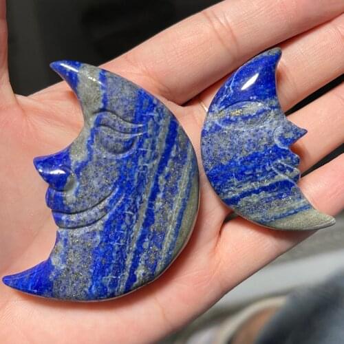 Large Natural Lapis Lazuli Crystal Heart Reiki Healing Stones Home Decor