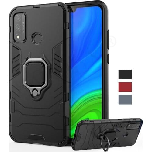 For Huawei P Smart 2020 Case Cover P Smart 2019 Z S Pro Plus 2018 TPU Bumper Magnetic Ring Holder Armor Phone Case P Smart 2020