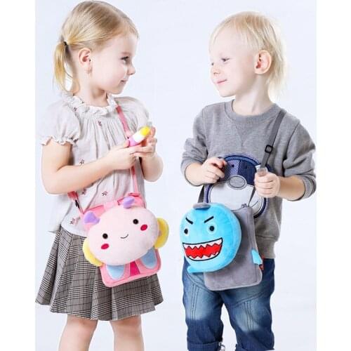 Girls Shoulder Bag Cute Kawaii Plush Animals Sling Bag Messenger Bag Kids Keys Coin Purse Lovely Princess Mini Handbag