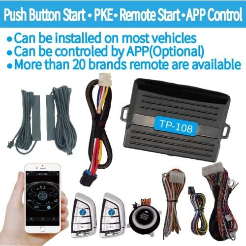 Push button start PKE passive keyless entry Remote Start Mobile phone control vehicle 4G all Netcom