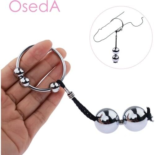 Delay Aid Impotence Penis Rings Cock Ring Erection Testicle Weight Stretching Exercise Pendulum Penis Extension Ball Stretcher