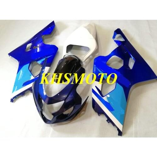 Motorcycle Fairing kit for GSXR600 750 K4 04 05 GSXR 600 GSXR 750 2004 2005 ABS blue white Fairings set+gifts SA74
