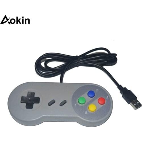 Aokin For Raspberry Retropi Game Console Remote Control Handle Plug And Play Usb Handle Snes Handle For Raspberry