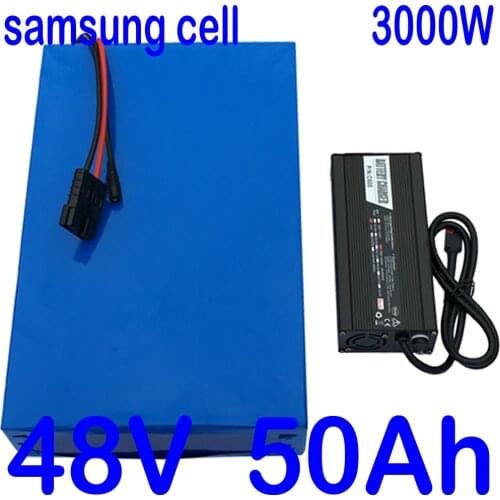 48V 50AH Electric Bike Battery 48V 30AH 35AH 40AH 45AH 50AH Lithium Battery Pack 48V 1000W 2000W 3000W Electric Scooter Battery