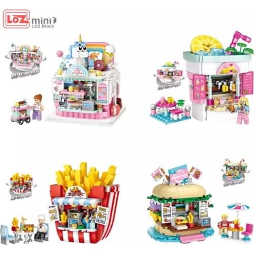 LOZ Mini Blocks ferris wheel Toys A carousel Plastic Assembly Blocks Children Toy Educational DIY Architecture Model 1717-1721