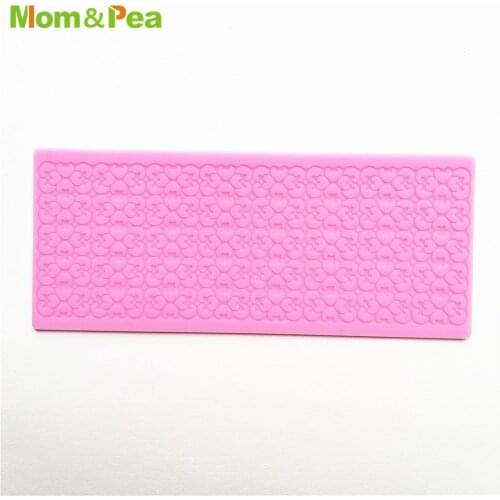 KCL566 Small Lace Pad Silicone Mold Sugar Paste Fondant Cake Decoration 3D Mould