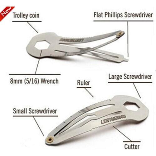 Multi Functional Women Ladies Hair Pin Self Defense Multi Tool Hair Clip Hairpin Stainless Steel Tactical Practical Hairpin Tool