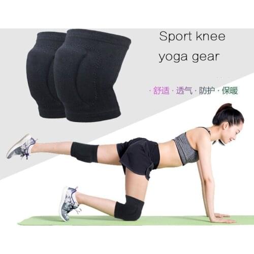 Outdoor Sports Running Sponge Kneepad Thickening Breathable Moisture Absorption Yoga Dance Kneel Roller Skating Joint Protection