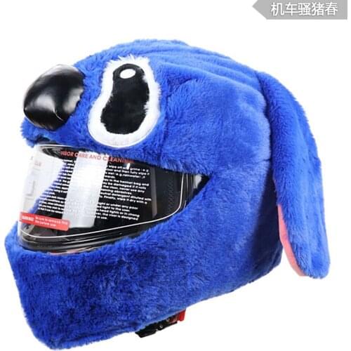 Cartoon character motorcycle helmet cover outdoor fun personality plus velvet warm motorcycle sunscreen mask