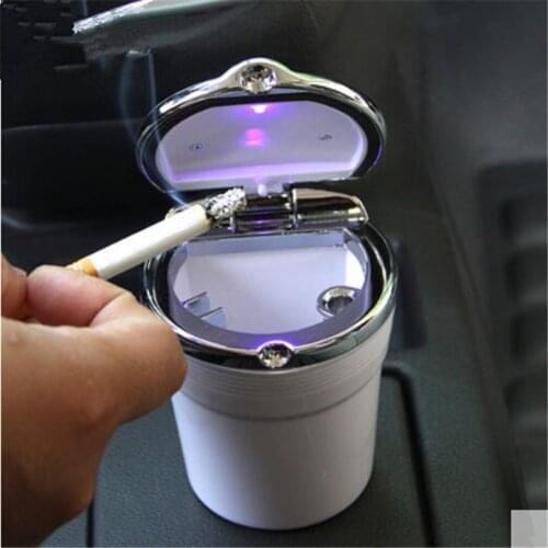 Free shipping Car-Styling Cigarette ashtray with LED lamp case For Kia Rio K2 K3 K5 K4 KX3 Cerato Soul Forte Sportage R SORENTO