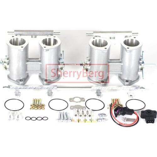 SherryBerg 40/42/45/48/50 DCOE DUAL W Fuel Rail 40mm Throttle Bodies Body TPS for Weber/EMPI/FAJS/Dellorto/Solex DCOE/DHLA Carb