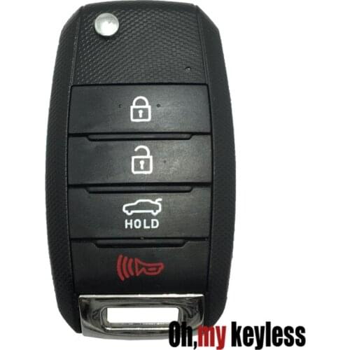 Replacement key shell for kia Sorento Carens Rio Forte Soul Optima Sportage flip remote key case 3 4 Buttons uncut key blank