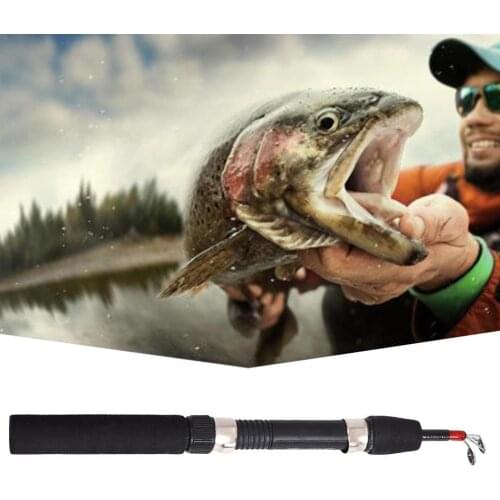 Ultra-Short Retractable Ice Fishing Rod Winter Fishing Feeder Rod FRP Carbon Fish Fiber Fishing Telescopic Hard Carp Fishin F6T9