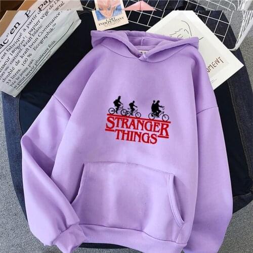 Stranger Things Season 3 Hoodie Women funny eleven Sweatshirts Kawaii Korean Oversized Harajuku Hip Hop Hooded female hoodies