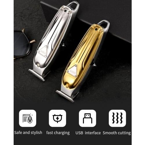 VGR Home Compliant Hair Clipper Professional Trimmer Mens Beard Cutting Machine USB Hair Trimmer R-56