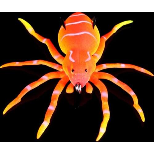 WALK FISH 1PCS Spider Soft Bait 8cm 7g Silicone Bait Artificial Softbait Lures Weedless Fishing Lure with Realistic Design