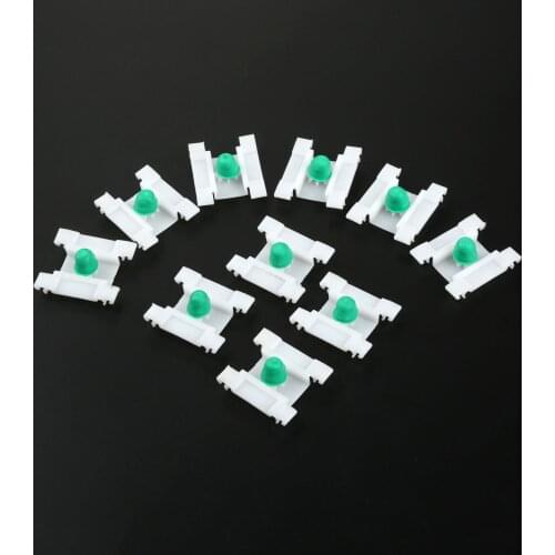 10Pcs Car Door Exterior Trim Panel Clips Bumpstrip Strip Moulding Plastic Rivets Auto Fastener Clip For V W MK3 Golf Short Stem
