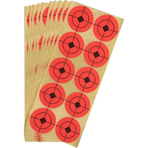 10Sheet 250PCS 5cm Replaceable Training Targets Paper Hunting Shooting Target Sticker Adhesive For Sports Entertainment