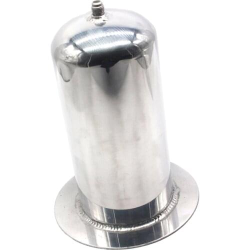 2.5L AN6 AN8 Baffled Car Engine Modified Oil Catch Can Reservoir Tank Silver