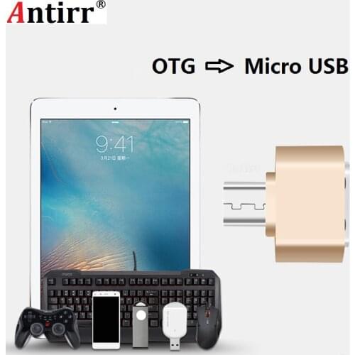 Antirr Micro USB OTG adapter Camera USB Flash android phone OTG cable Connector Micro USB male to USB female