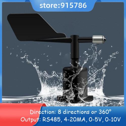 Anti-corrosion Wind Speed Sensor 0-360degree Polycarbonate Wind direction sensor Anemometer Speed Measuring Tool Eight Direction