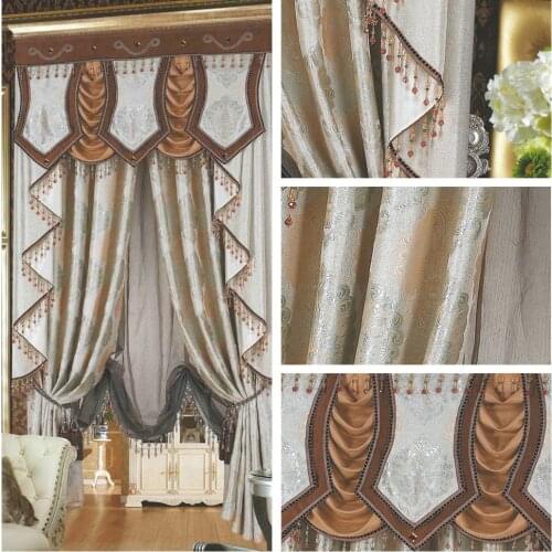 Noble style great luxury the blind Best fashion quality abstract pattern window dodechedron cotton hemp curtain customize Blinds