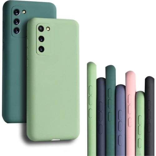 For Samsung S20 Ultra S20 Plus S20 FE S20FE Case Liquid Silicone Soft Cover For Galaxy S20 Ultra Plus S20 FE A32 A52 A72 4G 5G