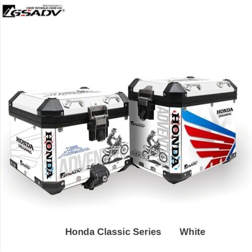 For Honda CRF1000L Motorcycle Trunk Aluminum Top Case Panniers Stickers Luggage Box Decals