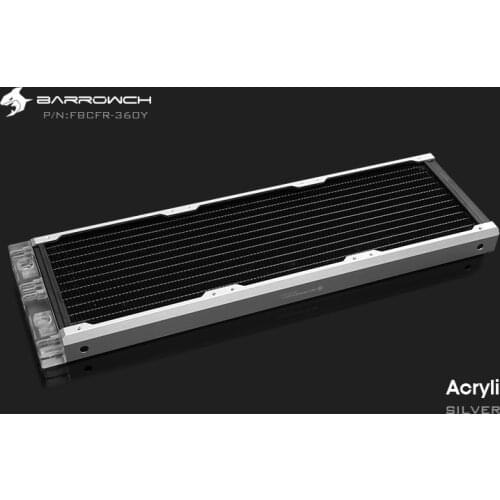 Barrowch FBCFR-360, Chameleon Fish Modular 360mm Radiator, Acrylic / POM Removable Radiator, Suitable For 120mm Fans