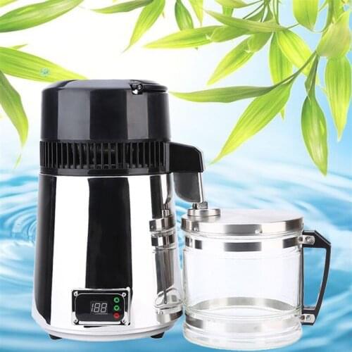 4L Pure Water Filters Distiller Electric Stainless Steel Household Water Purifier Container Filter Distilled Water Machine220V