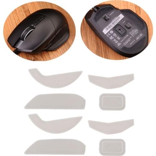 2 Sets/pack Tiger Gaming Mouse Feet Mouse Skate For Razer Basilisk Wired Mouse White Mouse Glides Curve Edge