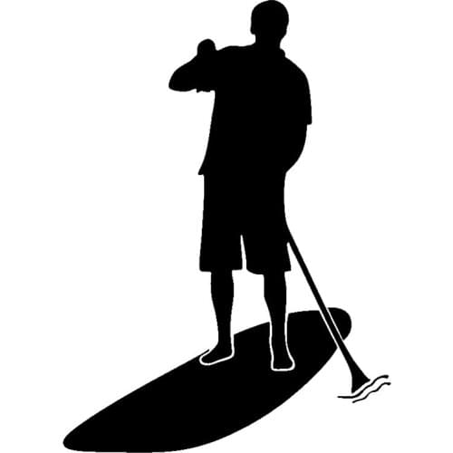 LLY-1679 Stand Up Paddle Board Creative Car Sticker PVC Fashion Auto Body Decoration Waterproof Sunscreen Self-adhesive Decal