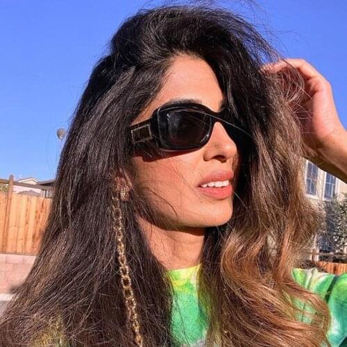 Famous Brand Square Sunglasses Men Women Classic Vintage Leopard Tea Shades Metal Frame Luxury Sun Glasses Gift UV400 Oculos