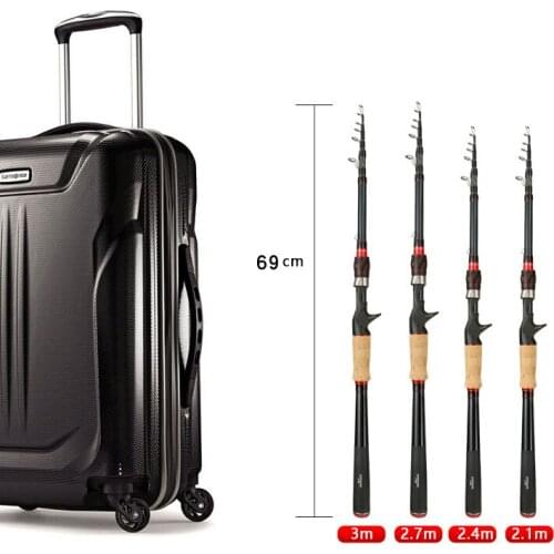 Carbon Telescopic Lure Rod Portable Short Fishing Rod MH Super Hard Gun Handle Straight Handle Vibrating Sea Rod Fishing Rods