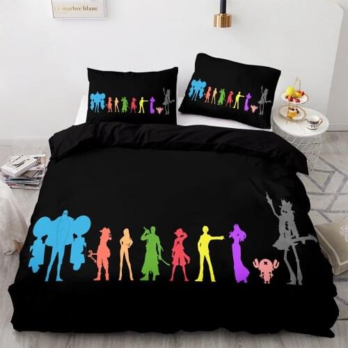 Bedding Sets One Luffy Piece US/Europe/UK Size Quilt Bed Cover Duvet Cover Pillow Case 2-3 Pieces Sets Adult Baby Children