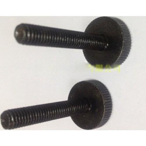 M8 M10 Thumb Screw GB835 Knurled Flat head Screws Black Bolts 16-25mm Length