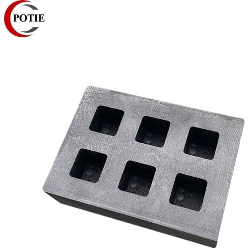 Mini Graphite Ingot Bar With Stamps 6 Square Shape With 15x15x15mm