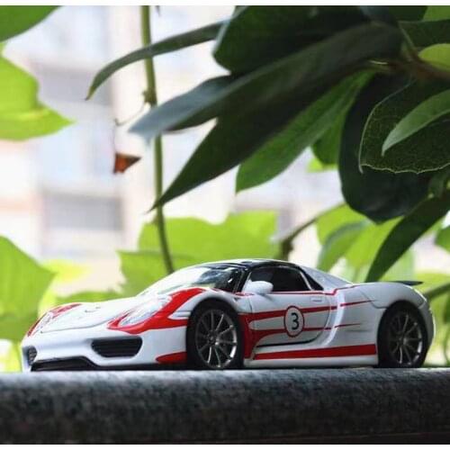 1:32 Porsches 918 Martini Alloy Sports Car Diecast Model Simulation Toy Vehicle Pull Back Car Collection Gifts Toyf for boys