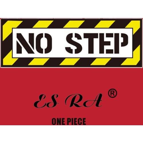 1 Piece Suitcase Stickers Toys 3*4.2inch No Step Warning Mark Reminder Decal Waterproof for Laptop Pitcher Skateboard Journal