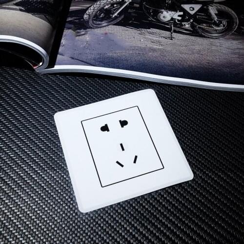 Car Styling Stickers for Funny Socket Wall Plug Dirt Bike Van Trucks Motorcycle Laptop Graphics Vinyl Decals