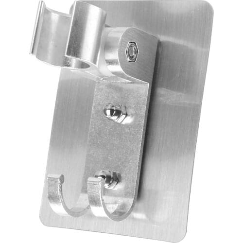 Wall Gel Mounted Shower Holder Hook Pedestal Bracket Hand Held Bathroom Shower Head Fitting Portable Bathroom Accessories