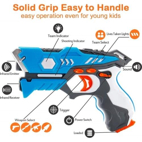 New infrared laser tag toy gun versus gunshot light indoor and outdoor game gift set Children gift Kids Multiplayer