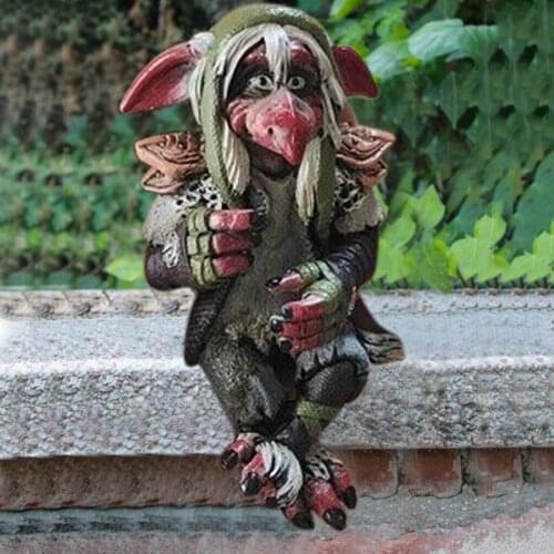 New Garden Goblin Sculpture Ornaments Mysterious Atmosphere Sculpture Handicraft Garden Big Goblin Ornament Outdoor Decoration